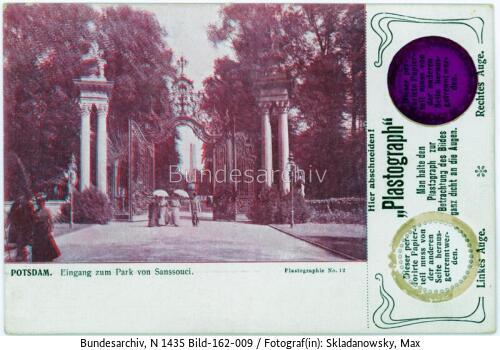 Potsdam, Park Sanssouci, Obelisk, Portal