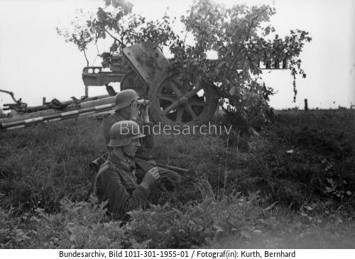 Nordfrankreich, Geschützstellung