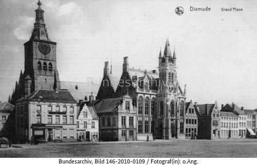 Belgien, Dixmude, Stadtansicht