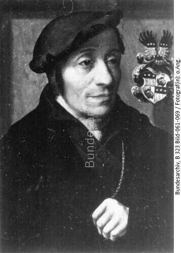 Barthel Bruyn, Deutsche Schule (Köln), Holland (?) 1493 - 1555 Köln, Kl. Herrenbildnis
