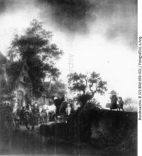 Issak von Ostade, Rast vor der Schenke