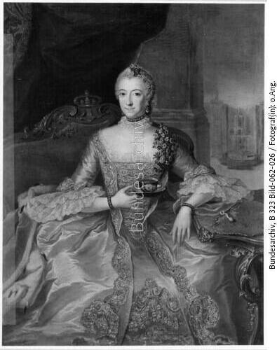 Deutsch, 2. Hälfte des 18. Jh., Prinzessin Sophie von Preussen im weissen Atlaskleid
