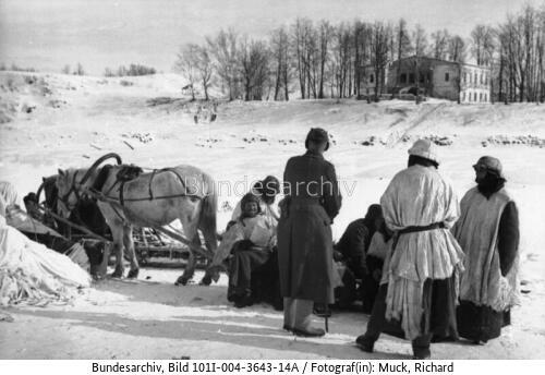 Russland, Kessel von Cholm, Pferdeschlitten