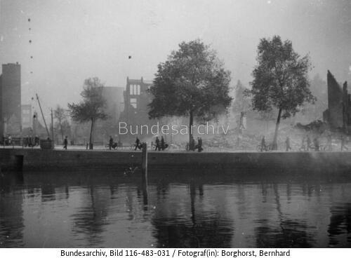 Rotterdam, Zerstörungen nach Bombardierung