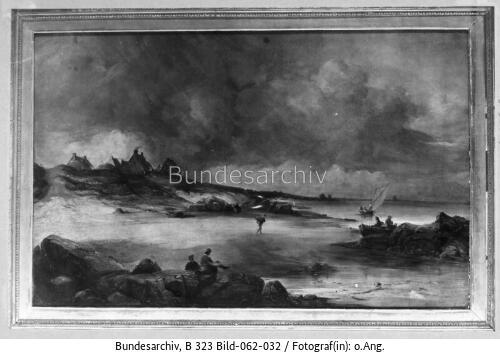 Richard Bonington, 1801 - 1828, Seestück Flachküste