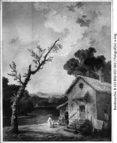 Hubert Robert, Landschaft mit Wäscherinnen