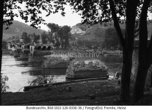 Frankreich, Westfeldzug, zerstörte Brücke