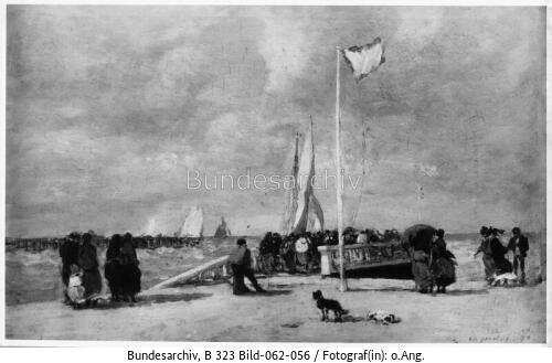 Boudin, Sur la Jetée. Am Meeresufer