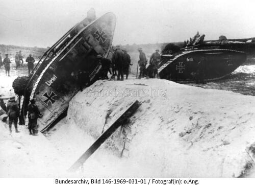 Westfront, britische Beutepanzer