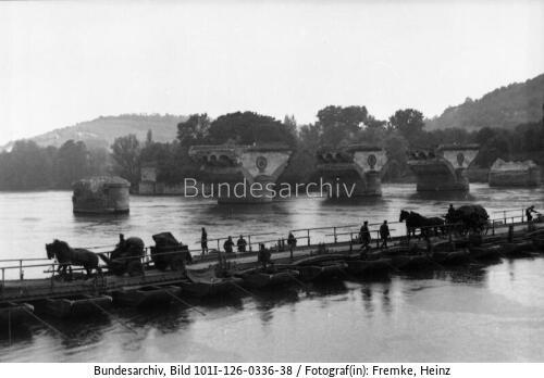 Frankreich, Westfeldzug, Behelfsbrücke