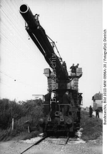 Frankreich, Eisenbahngeschütz