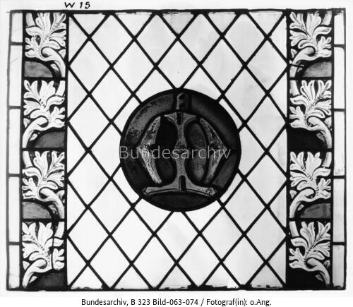 Glasfenster, Wappen