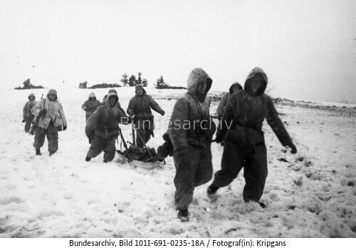 Russland, Soldaten in Winterkleidung