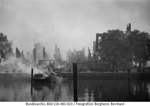 Rotterdam, Zerstörungen nach Bombardierung