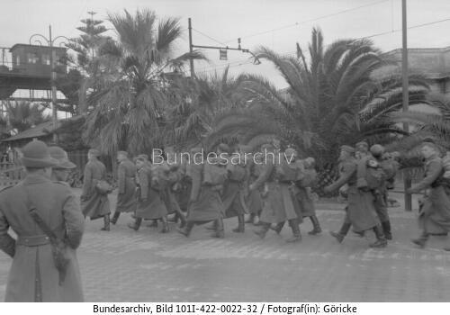 Kalabrien, Truppentransport