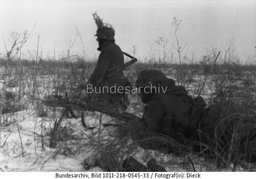 Russland, Soldaten in Stellung