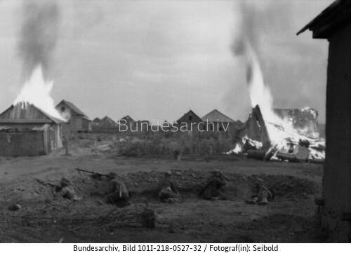 Russland, Soldaten in Stellung