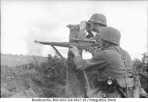 Russland, Soldaten in Stellung