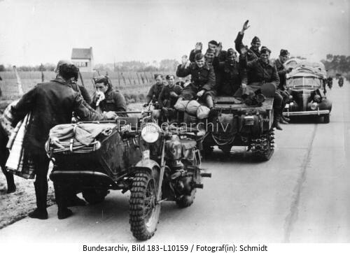 Belgien, heimkehrende Soldaten