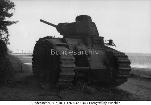 Frankreich, französischer Panzer Char B1