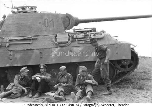 Rumänien, Oberst Langkeit, Befehlspanzer V "Panther"