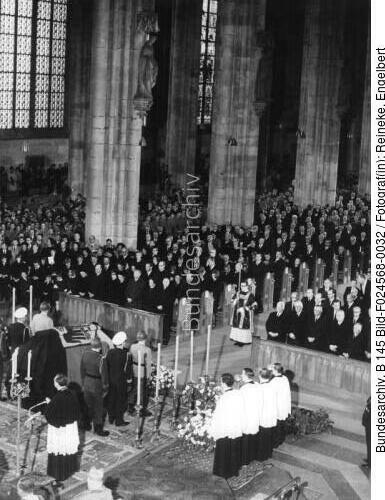 Köln, Dom, Trauerfeier für Konrad Adenauer