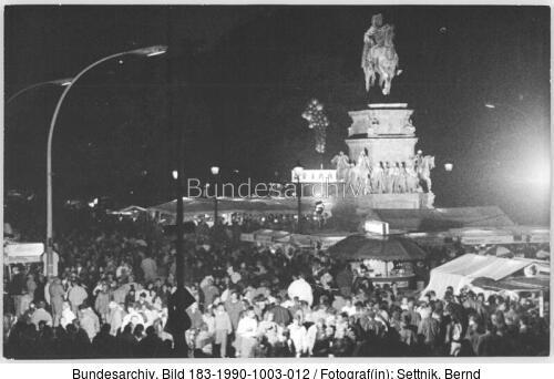 Berlin, Unter den Linden, Vereinigungsfeier