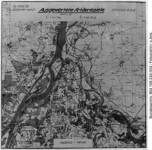 Russland, Kampf um <span class="match">Stalingrad</span>, Karte mit Stellungen