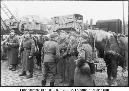 Belgien (?), Nachschub per Eisenbahn