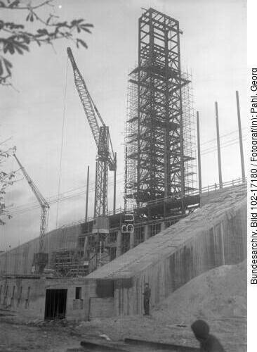Berlin, Olympiastadion, Bauarbeiten