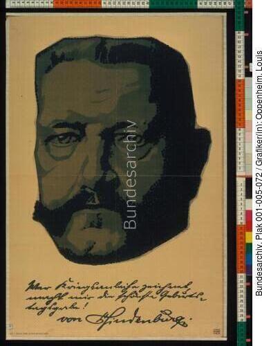 Kriegsanleihe, Kopf Paul von Hindenburg