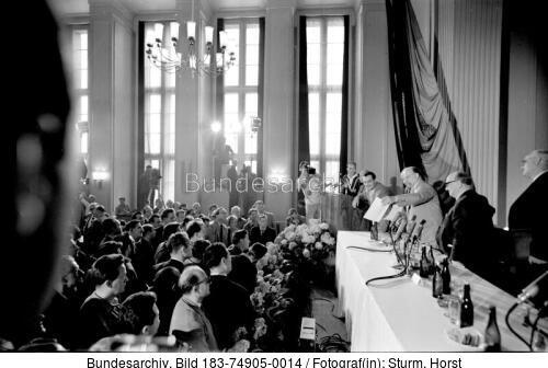 Berlin, Pressekonferenz, Walter Ulbricht