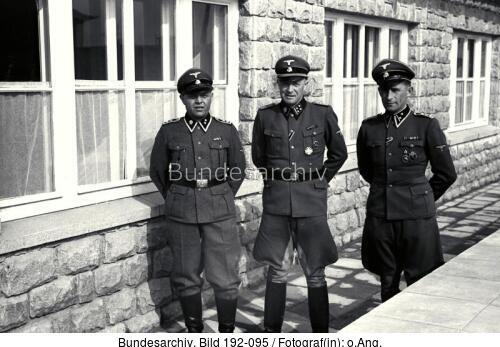 KZ Mauthausen, Franz Ziereis mit SS-Männern
