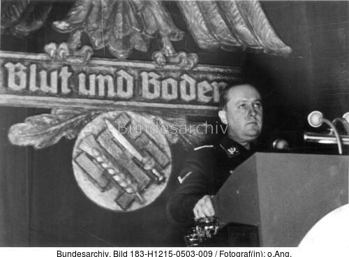 Goslar, Walther Darré bei Kundgebung