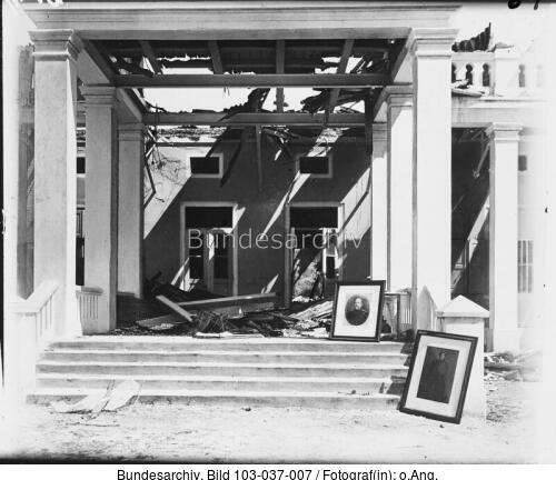 Deutsch-Ostafrika, Zerstörungen an Gebäude