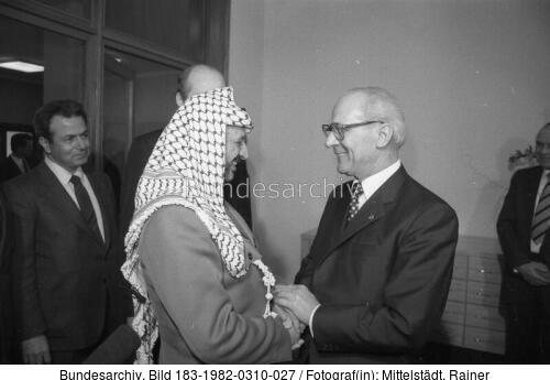 Berlin, Arafat-Besuch, Honecker
