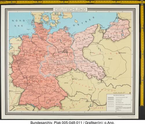 Deutschlandkarte, Grenzen von 1937