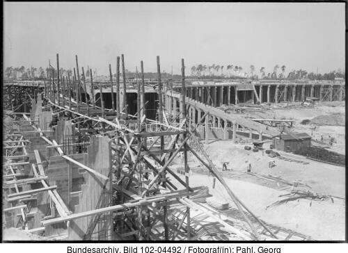 Berlin, Olympiastadion im Bau