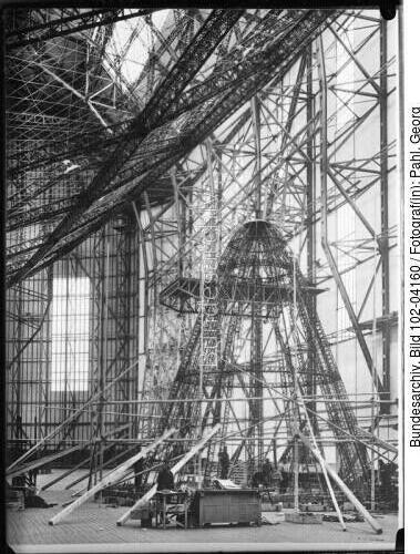 Friedrichshafen, Zeppelin LZ 129, Bau
