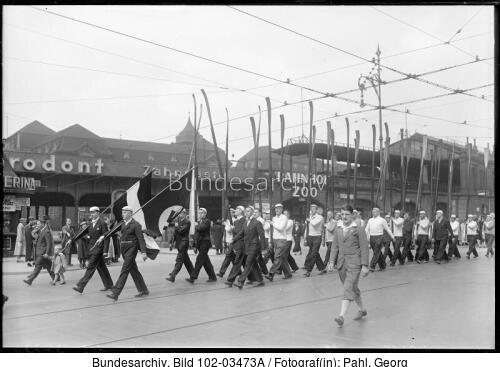 Berlin, Demonstration der Ruderer