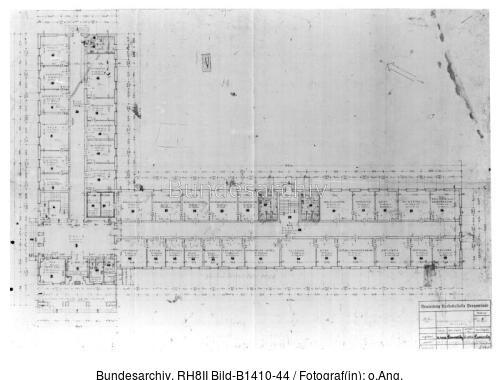 Peenemünde, Bauzeichnung Gebäude