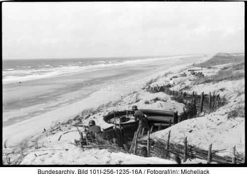 Frankreich, Atlantikwall, MG-Stellungen