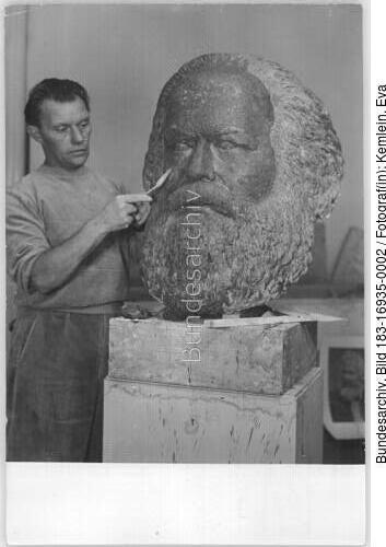 Fritz Cremer an Karl-Marx-Büste