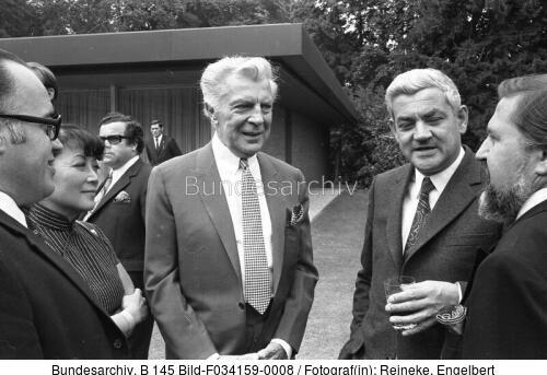 Bonn, Empfang von Schauspielern bei Willy Brandt