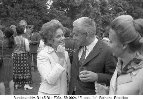 Bonn, Empfang von Schauspielern bei Willy Brandt