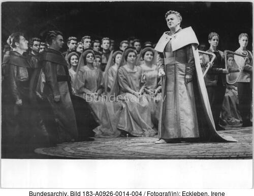 Berlin, Staatsoper, Szene aus der Oper "Tannhäuser"