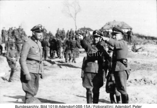Russland, bei Charkow, Frontbesuch Himmlers