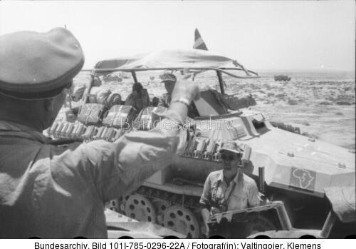 Nordafrika, Rommel im Befehlsfahrzeug "Greif"