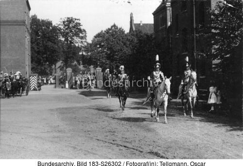 Danzig, Kaiser Wilhelm II. mit Leibhusaren