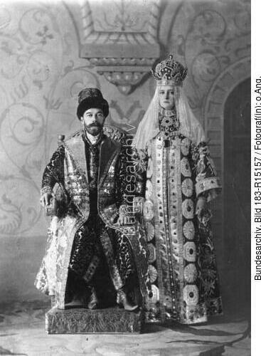 Zar Nikolaus II. mit Ehefrau Alexandra